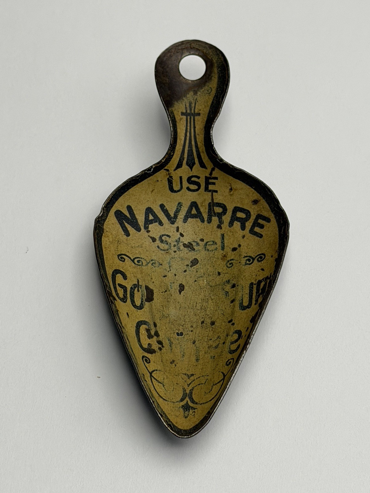 Antique Golden Sun Coffee Advertising Scoop Navarre Steel Cut