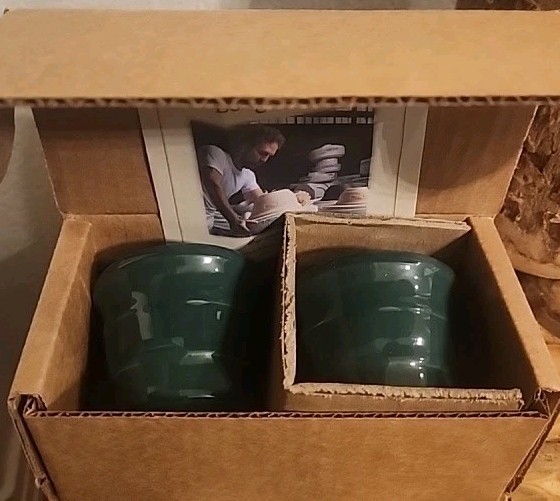 2 Longaberger Pottery Woven Traditions IVY GREEN Votive Candle Holders New 2 Longaberger Pottery Woven Traditions IVY GREEN Votive Candle Holders New
