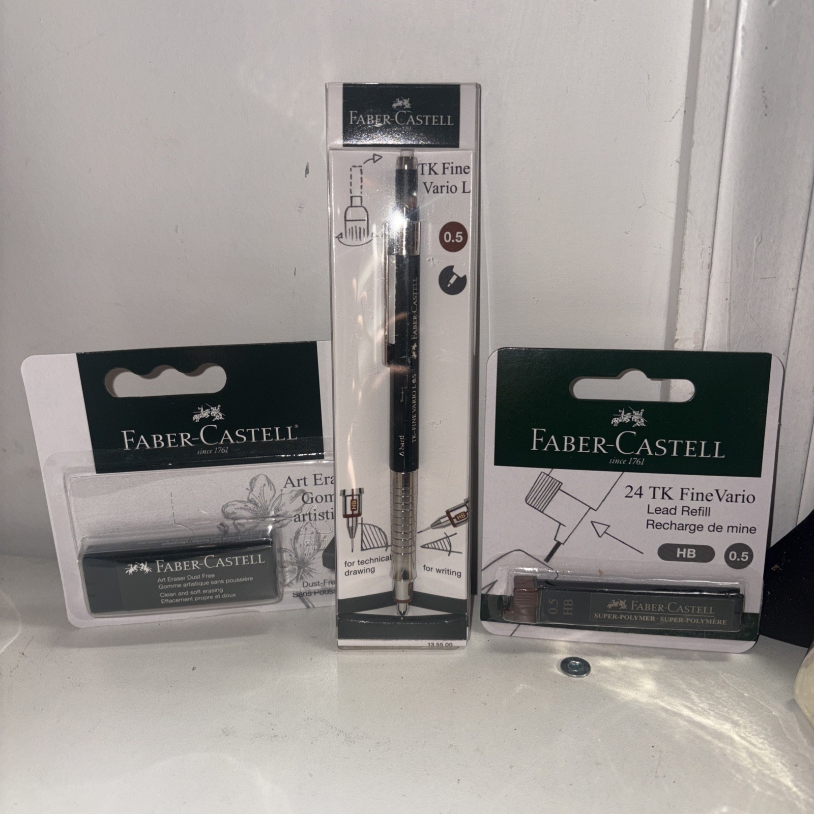 Faber-Castell TK-Fine Vario L 0.5mm FREE 24TK fine Vario Refill And Art Easer Faber-Castell TK-Fine Vario L 0.5mm FREE 24TK fine Vario Refill And Art Easer