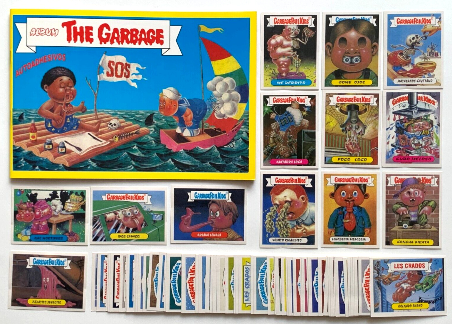 ALBUM THE GARBAGE PAIL KIDS 2019 + STICKER FULL SET 78/78 PERU Rare