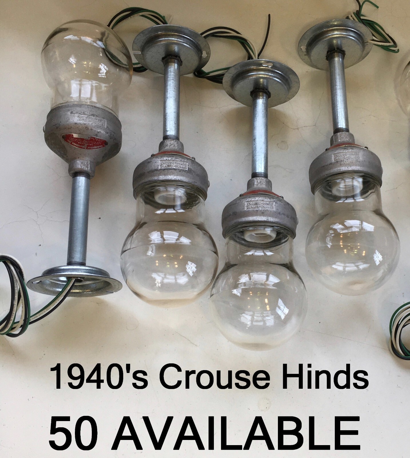 (1) Crouse Hinds Explosion Proof Pendant Light VDB1 Globe DLA119-110  Industrial