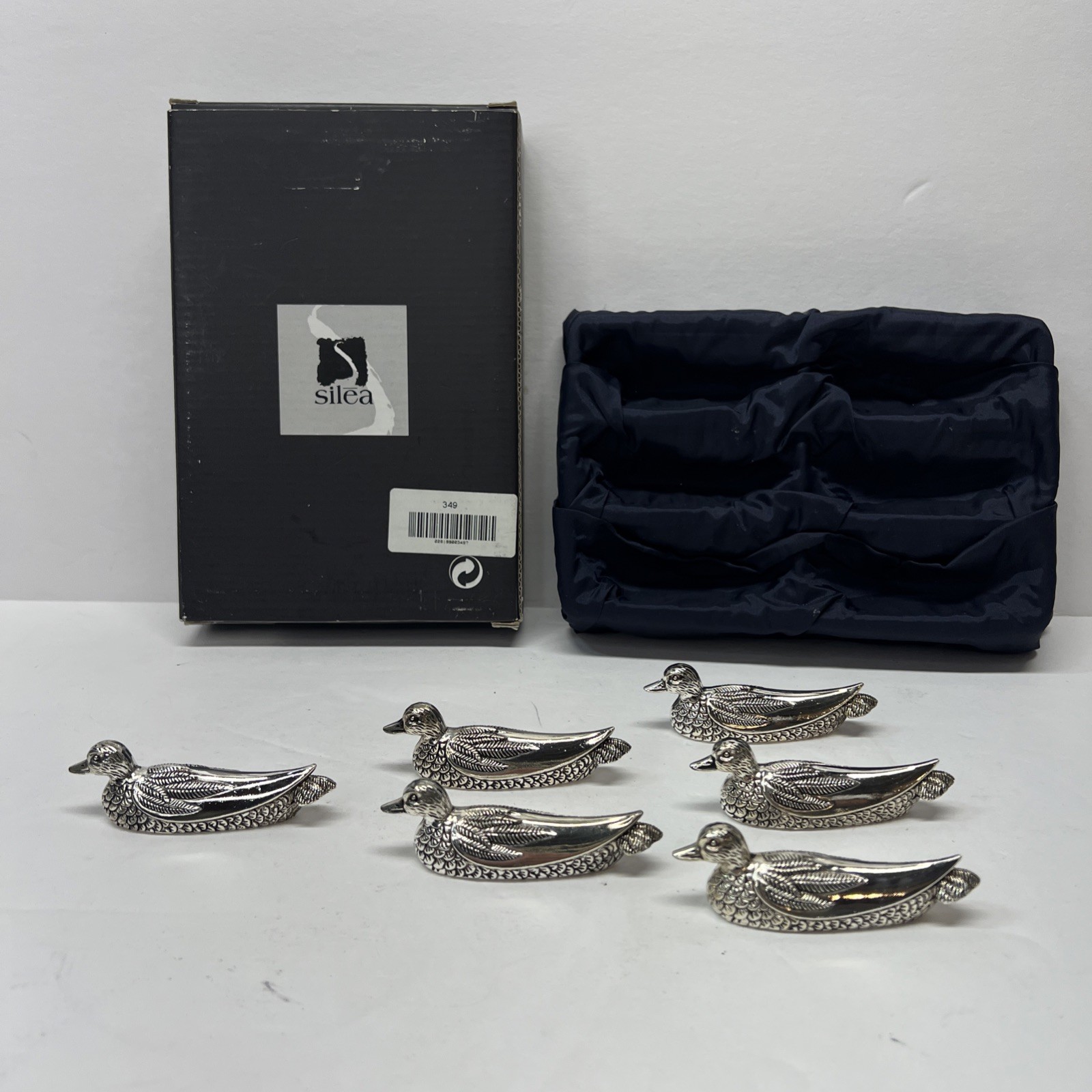 Vintage Silea France Silverplate Duck Knife Rests Set Of 6 EUC Classic Elegance Vintage Silea France Silverplate Duck Knife Rests Set Of 6 EUC Classic Elegance