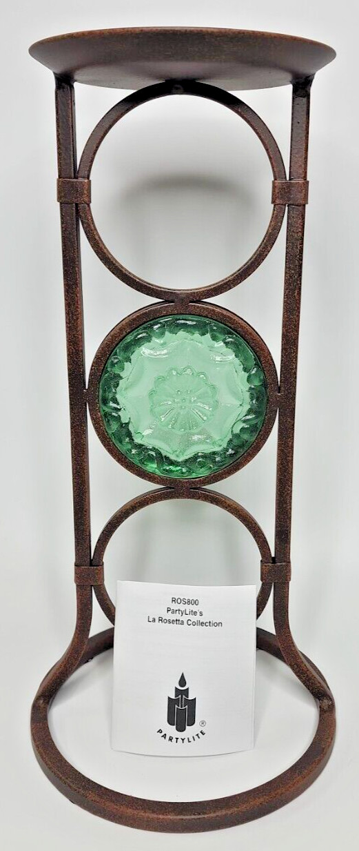 PartyLite La Rosetta Pillar Holder Retired NIB P7494/P17A