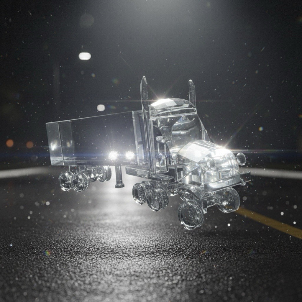 VTG Sorelle Crystal Semi Truck/Tractor Trailer 1 Piece Desktop - NICE- HTF Rare VTG Sorelle Crystal Semi Truck/Tractor Trailer 1 Piece Desktop - NICE- HTF Rare