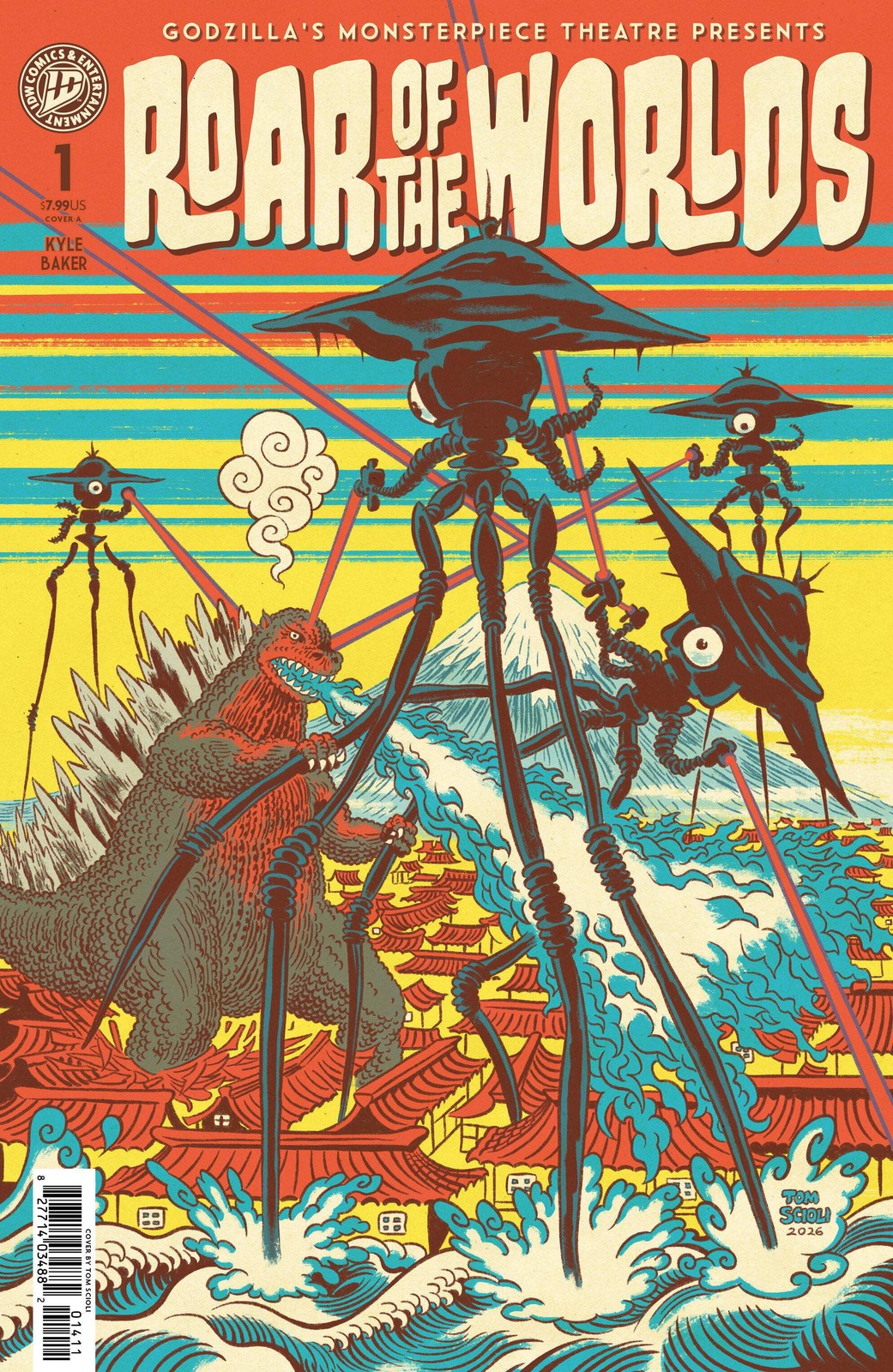 Godzilla\'s Monsterpiece Theatre Presents: Roar Of The Worlds Cover A (Scioli)