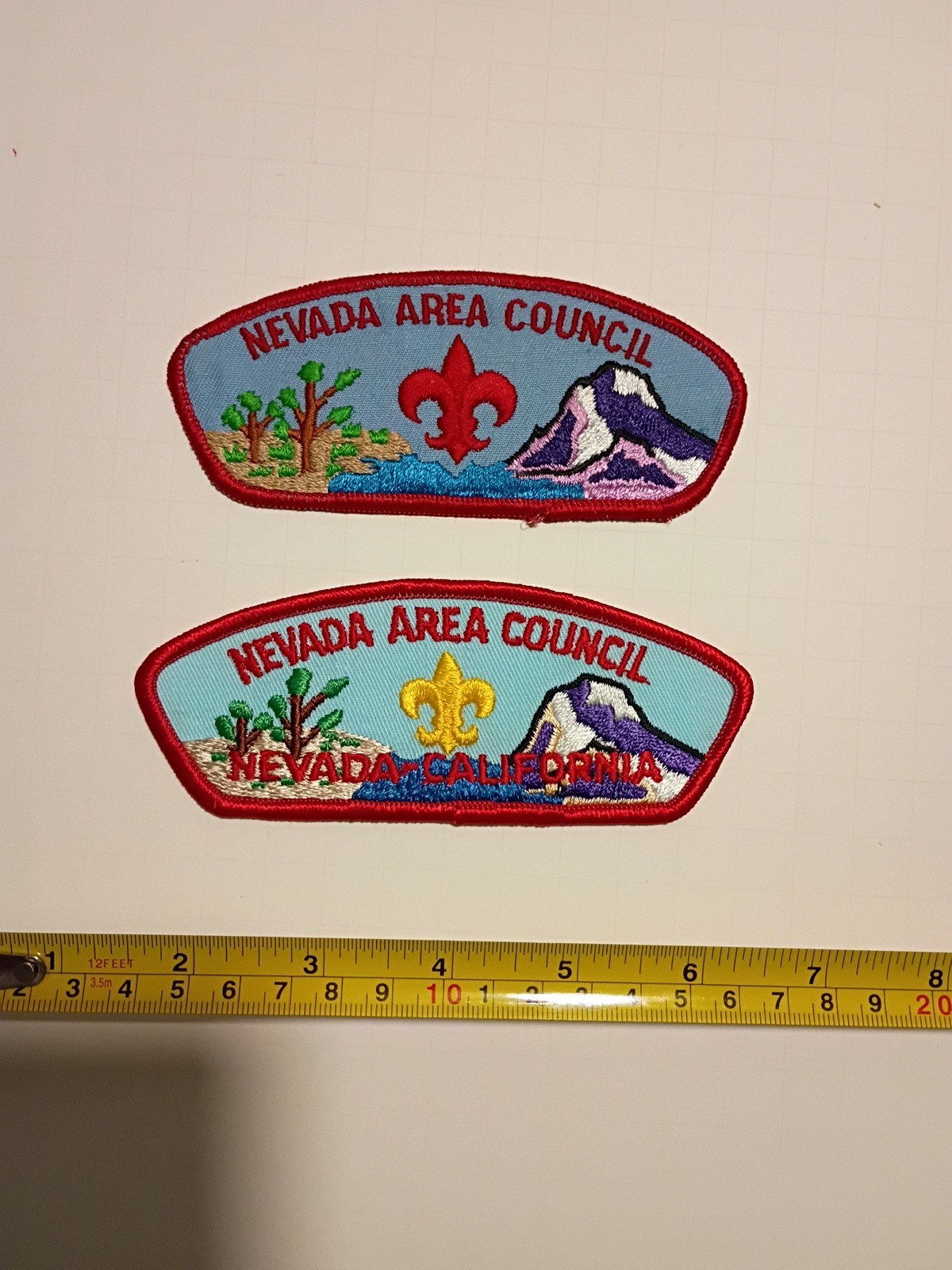 nevada area council CSP Lot Of 2 Shoulder Patches BSA