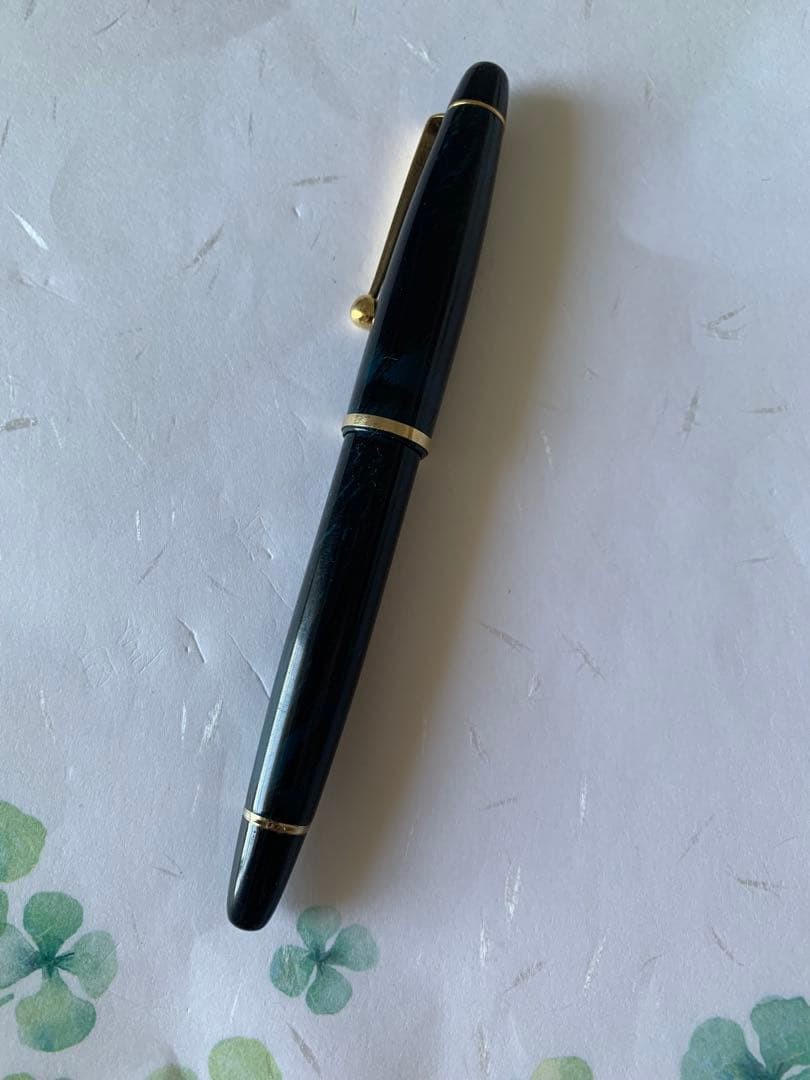Rare Ohashido handmade fountain pen lacquered 14K nib 18K ring