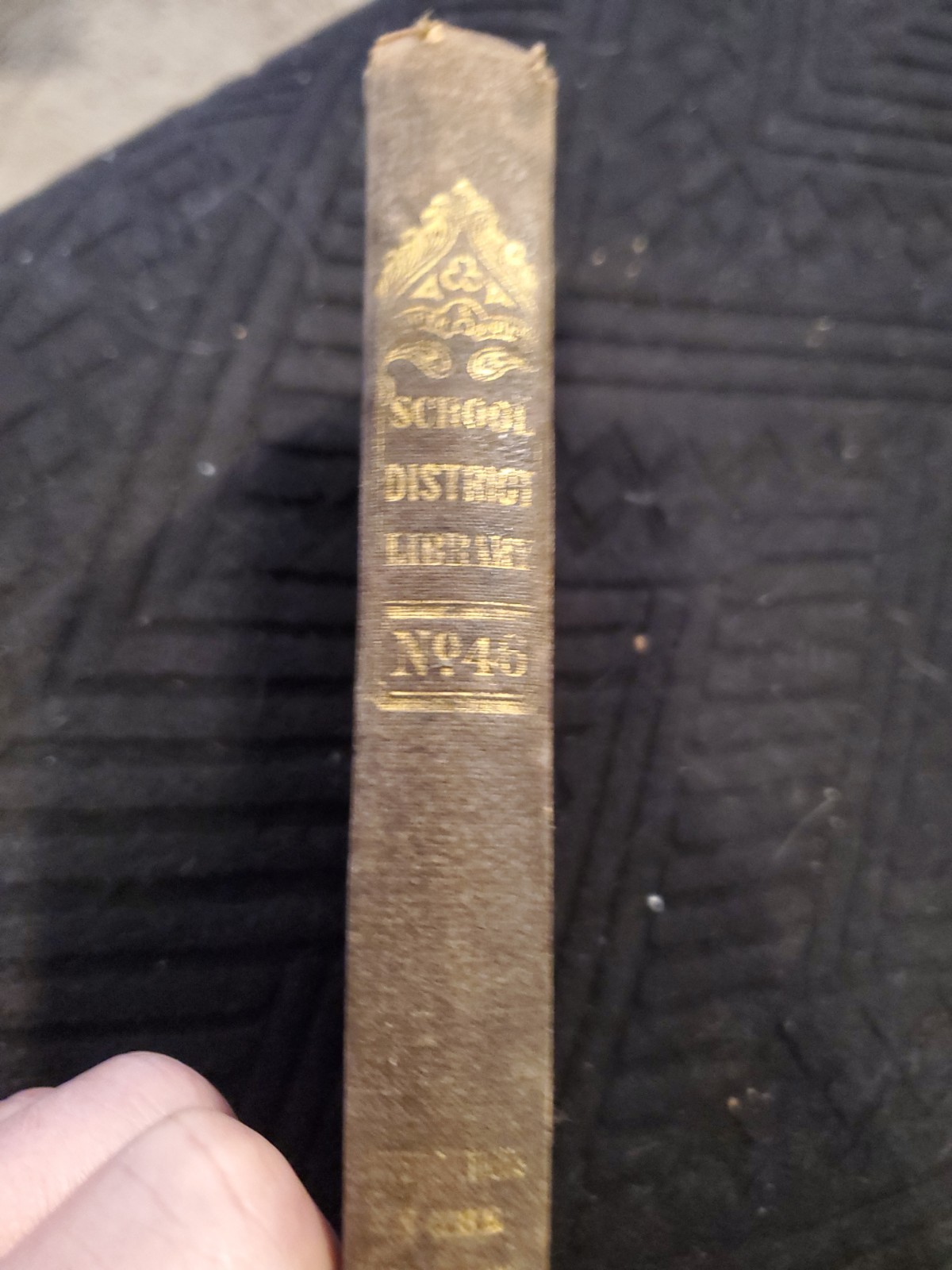 Antique 1839 American School Library Harper Brothers Early US Book
