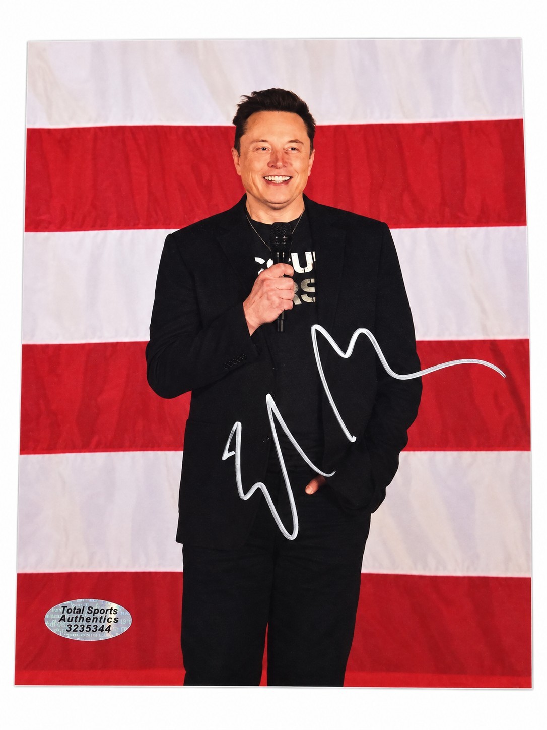 Elon Musk Signed Autographed 8x10 Photo Tesla Space-X Founder DOGE w/COA