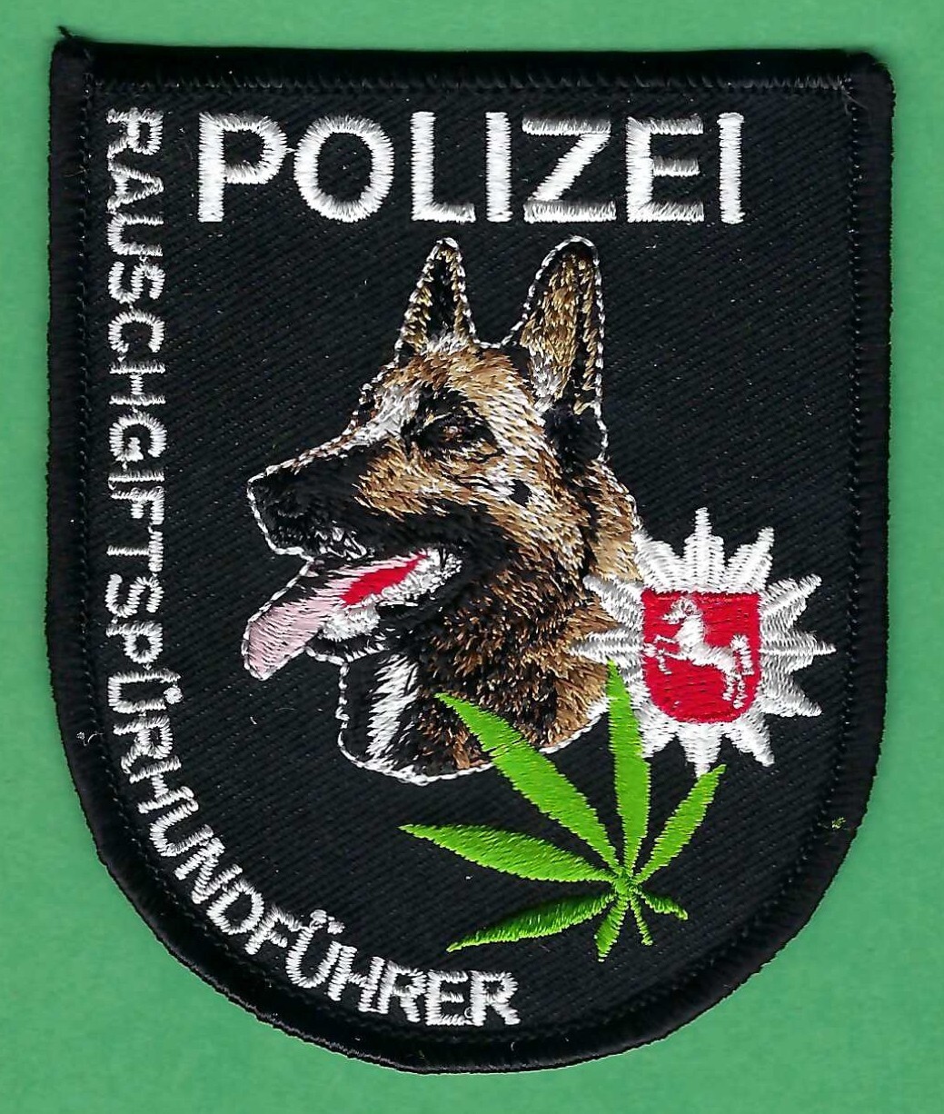 GERMAN POLIZEI POLICE NARCOTICS DETECTION K-9 UNIT PATCH GERMAN POLIZEI POLICE NARCOTICS DETECTION K-9 UNIT PATCH