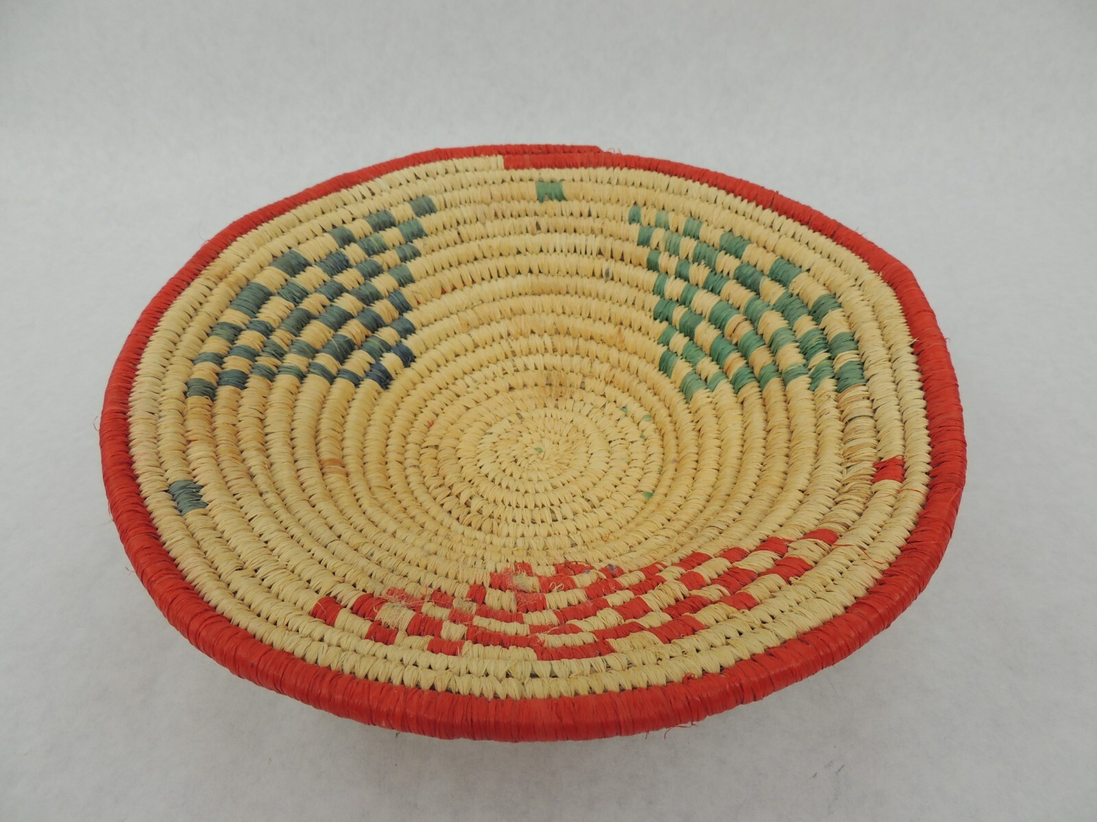 HANDWOVEN BASKET, VINTAGE HANDWOVEN BASKET, VINTAGE