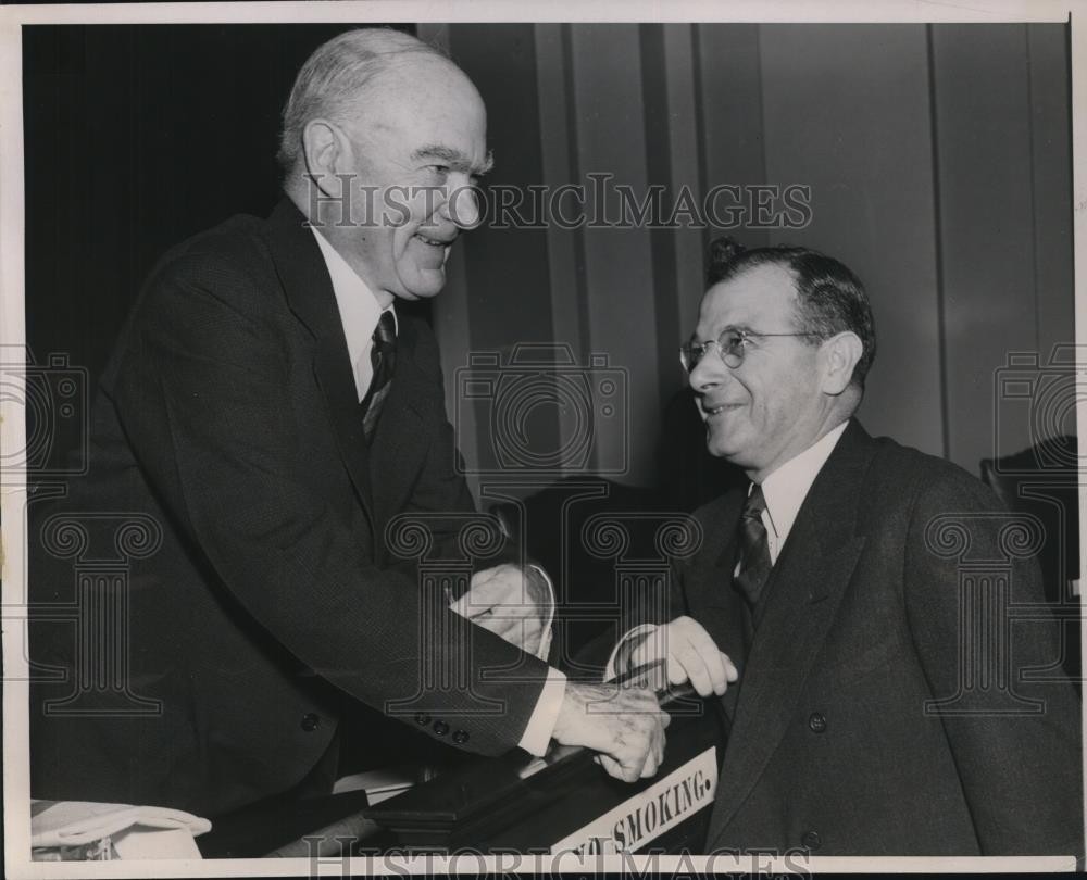 1941 Press Photo Sidney Hillman and Rep.Hatton Summers on Labor Legislation