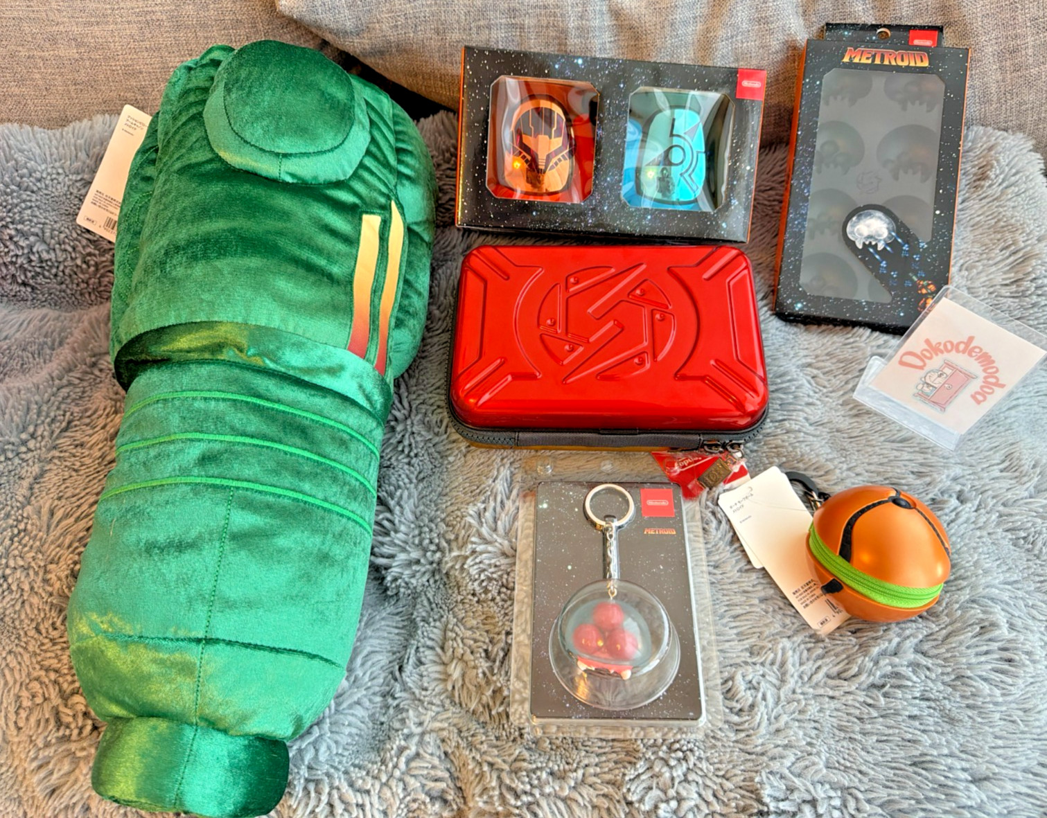 Nintendo Metroid Samus Cushion,Pouch,Glass,Keyring,Case,Silicone tray Set of 6 Nintendo Metroid Samus Cushion,Pouch,Glass,Keyring,Case,Silicone tray Set of 6