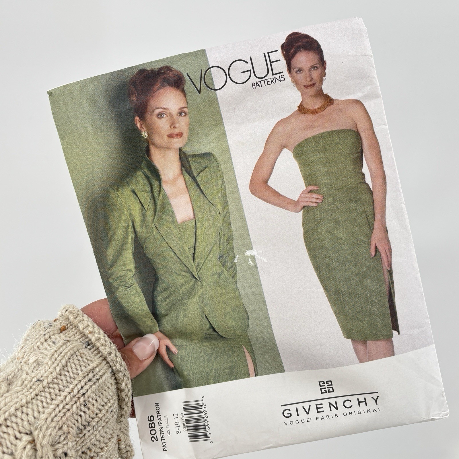 Vogue 2086 Rare Alexander McQueen for Givenchy sewing pattern size 8-12