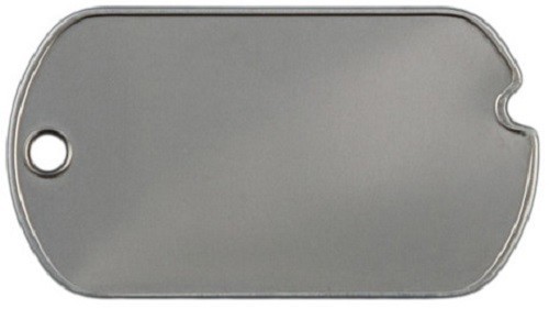 G.I. W.W. II Dog Tag with notch. Box of 100 tags G.I. W.W. II Dog Tag with notch. Box of 100 tags