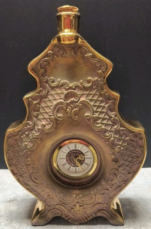 Vtg Barsottini Vino Rosso 1969 Beautiful Wind-up Clock Decanter USA Works Vtg Barsottini Vino Rosso 1969 Beautiful Wind-up Clock Decanter USA Works