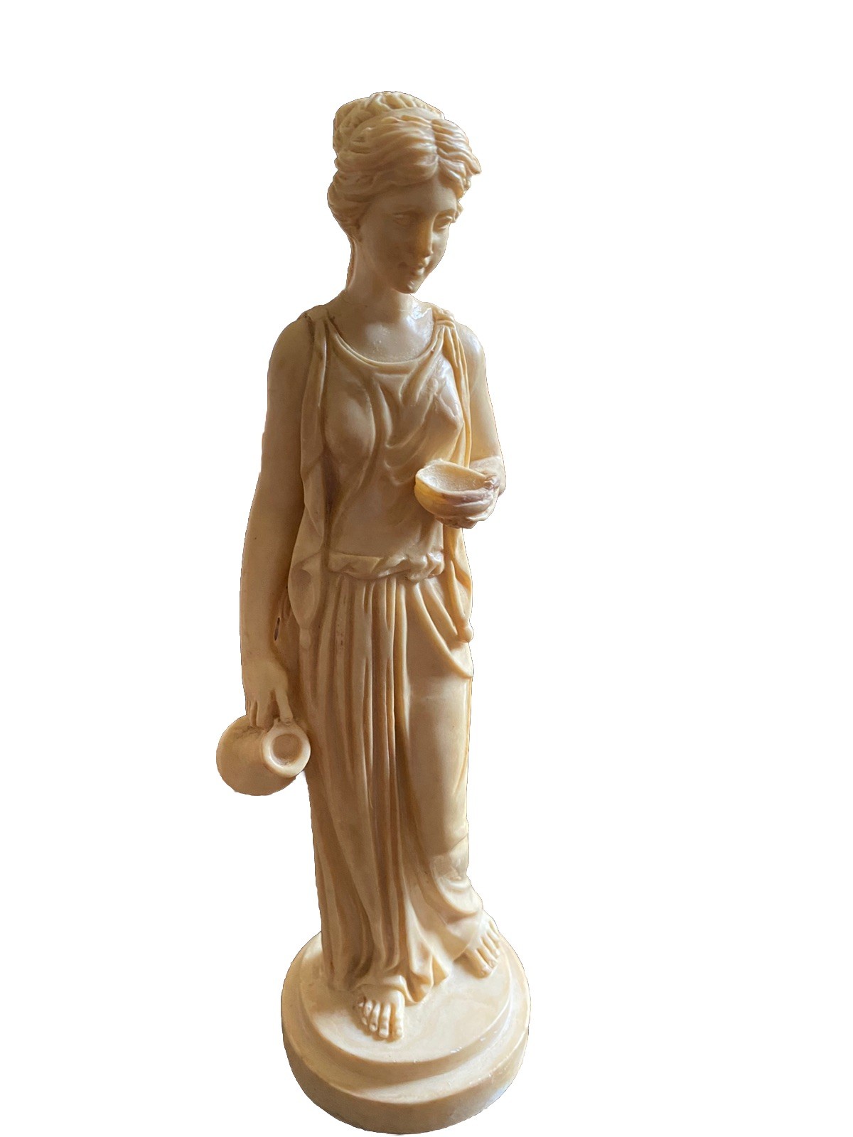 Vintage A. Santini Greek Goddess Figurine Italian Classical Statue Signed