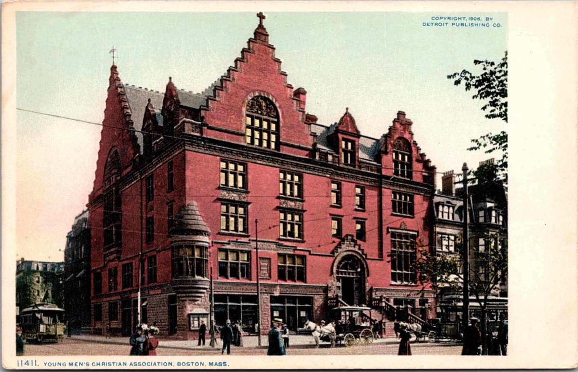 c1906 YMCA Young Men\'s Christian Association Boston Massachusetts MA Postcard c1906 YMCA Young Men\'s Christian Association Boston Massachusetts MA Postcard