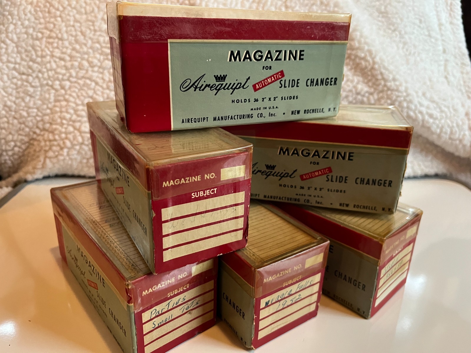 Vintage Lot 200+ KODAK 2x2 Color Slides Airequipt Magazines 1940s-50s Family FUN