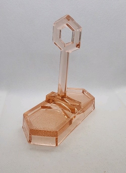  Vintage Pink Depression Glass Salt & Pepper Caddy Holder Only