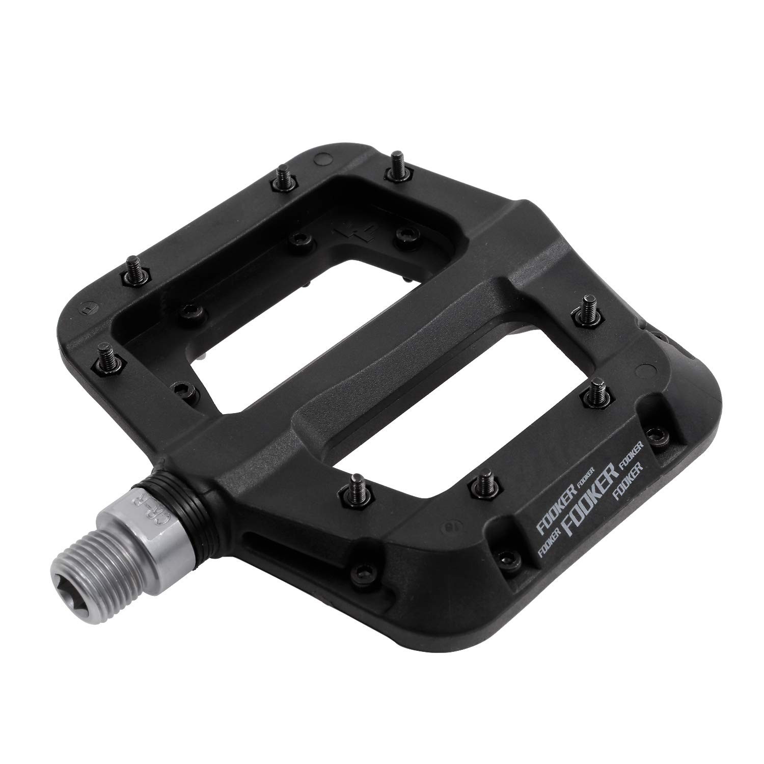 FOOKER MTB Pedals Mountain Bike 3 Bearing Default, Black 3 bearings