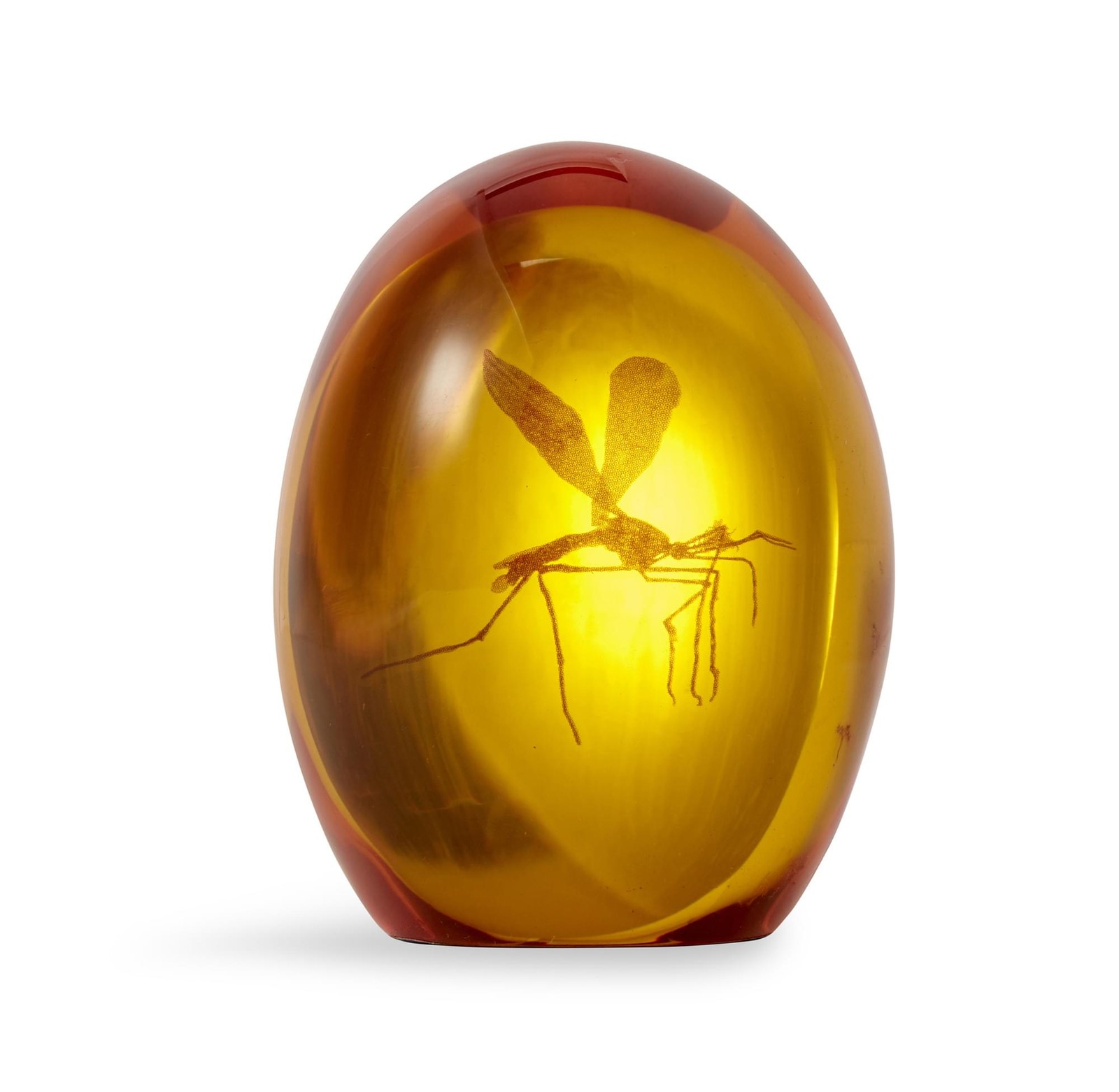 Jurassic Park Mosquito In Amber Resin Paper Weight | Measures 3 Inches Tall Jurassic Park Mosquito In Amber Resin Paper Weight | Measures 3 Inches Tall