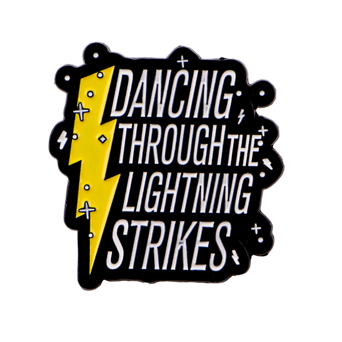 Dancing through the Lightning Enamel Pin Lapel Pins for Backpacks Brooches For