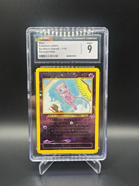 Mew Southern Islands 1/18 Reverse Holo CGC 9 Graded Pokémon TCG Card 2001
