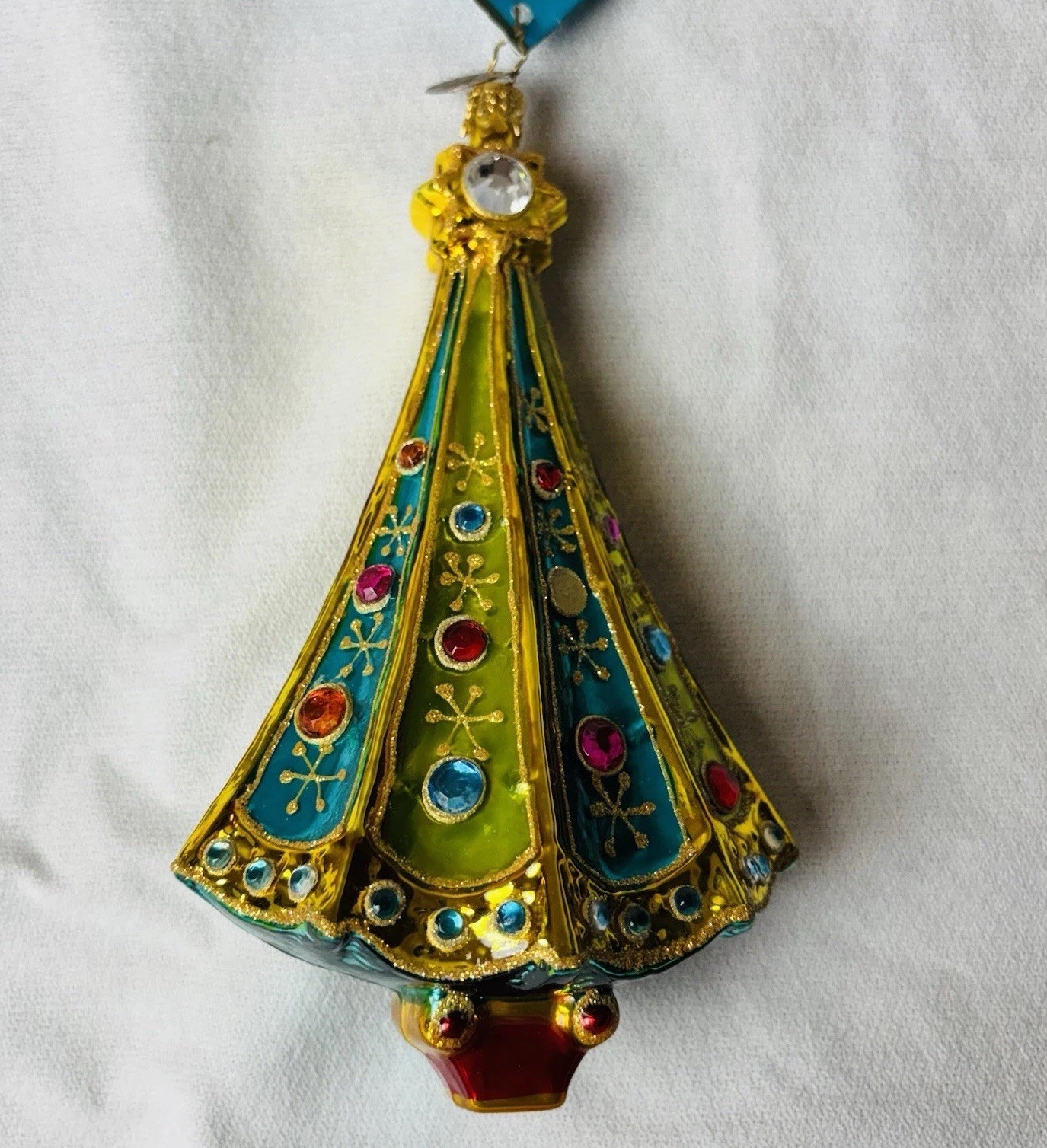Vtg Christopher Radko “Gemswept” Christmas Tree Ornament #1012782 w/Tag 2005