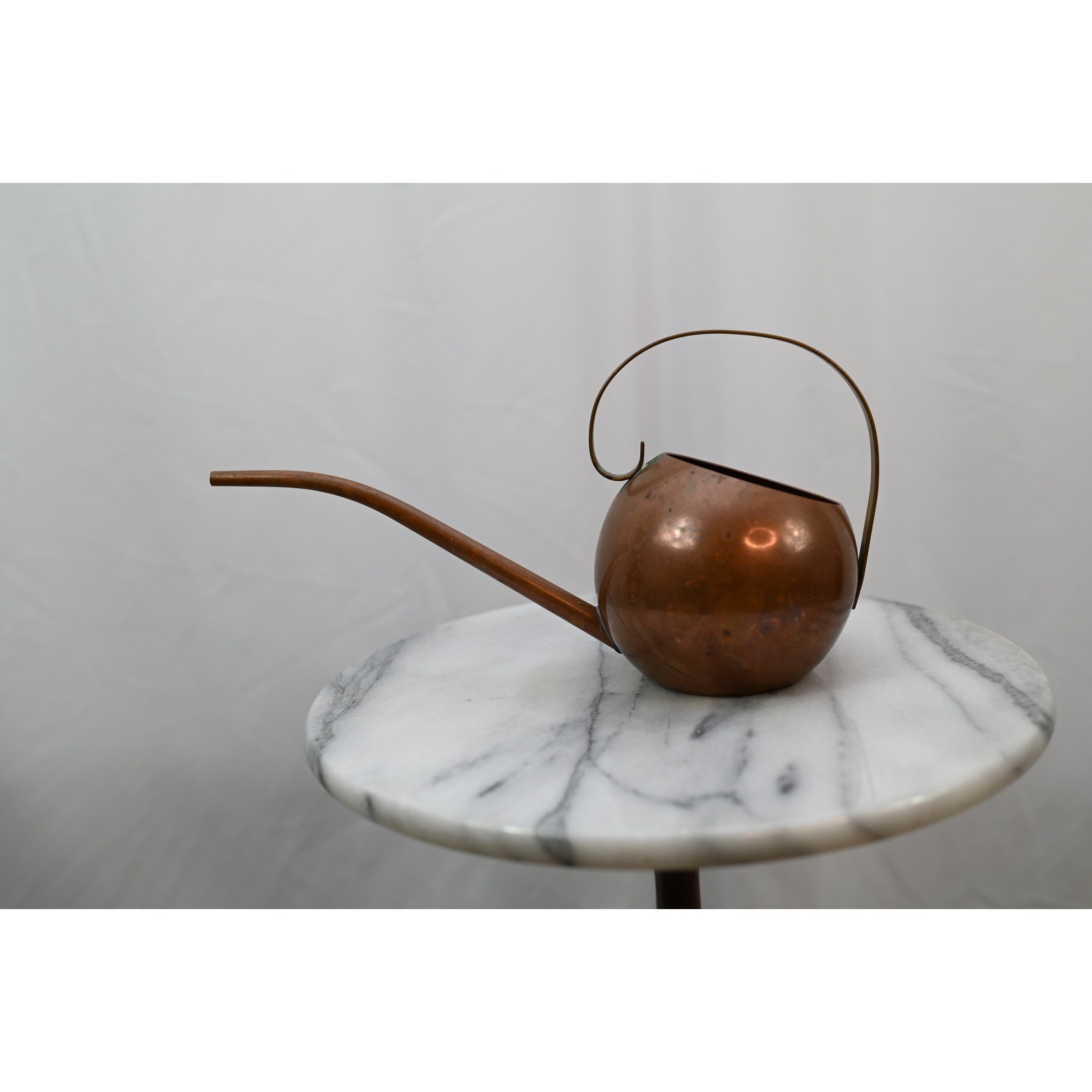 Vintage 1930s Revere Rome NY Copper Watering Can Art Deco Spherical Plant Mister