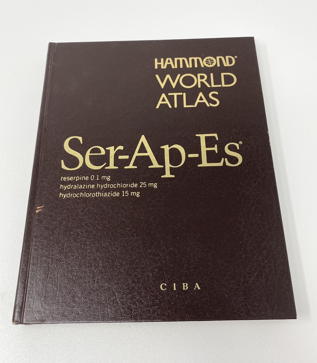 Hammond World Atlas Book SER-AP-ES Ciba New Census Edition 1983 Vintage Maps
