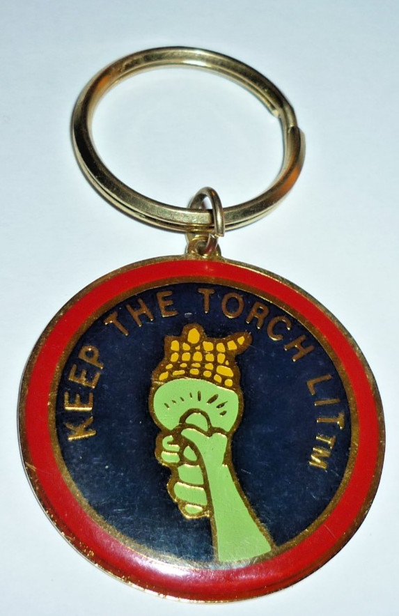 Vintage 1984 Statue Liberty Keychain Keep The Torch Lit Centennial Restoration Vintage 1984 Statue Liberty Keychain Keep The Torch Lit Centennial Restoration