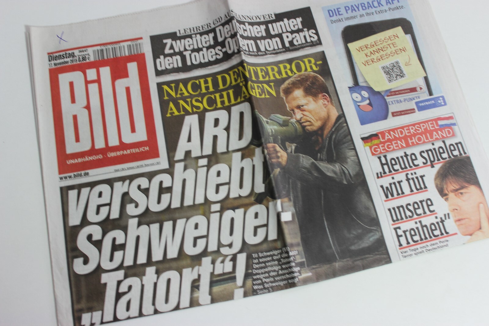 BILDzeitung 17/11/2015 November 17/11/2015 Special Occasion Gift