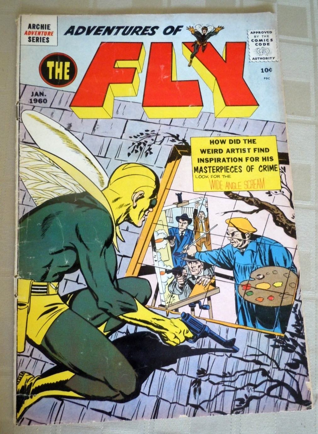 Adventures of the Fly #4 (1960) VG- (3.5) cond NEAL ADAMS 1st Professional work Adventures of the Fly #4 (1960) VG- (3.5) cond NEAL ADAMS 1st Professional work