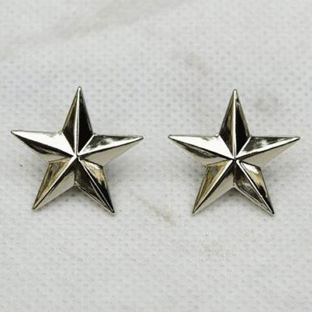 WW2 US Army One Star Brigadier General Rank Insignia Badges 2PCS WW2 US Army One Star Brigadier General Rank Insignia Badges 2PCS