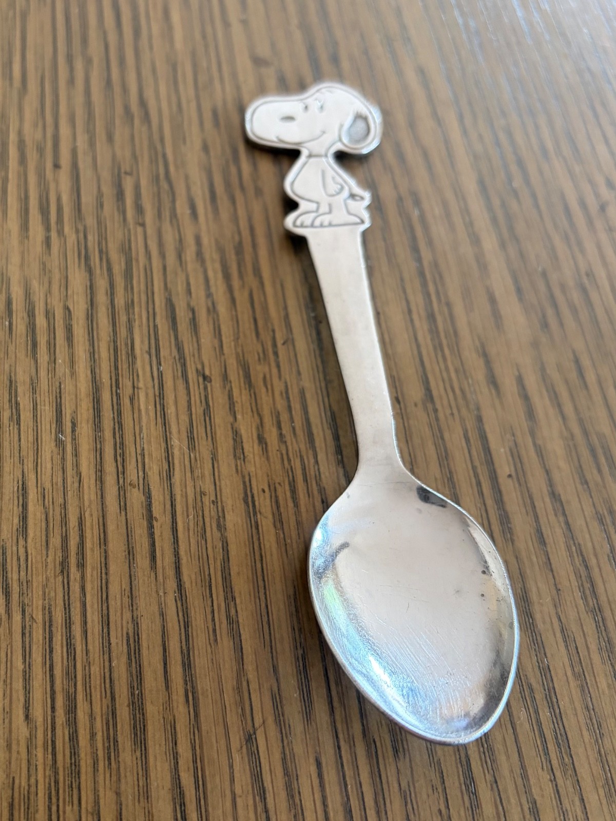 Vintage 1958 Snoopy Peanuts Stainless Steel Embossed 5” Spoon - Made In Japan Vintage 1958 Snoopy Peanuts Stainless Steel Embossed 5” Spoon - Made In Japan