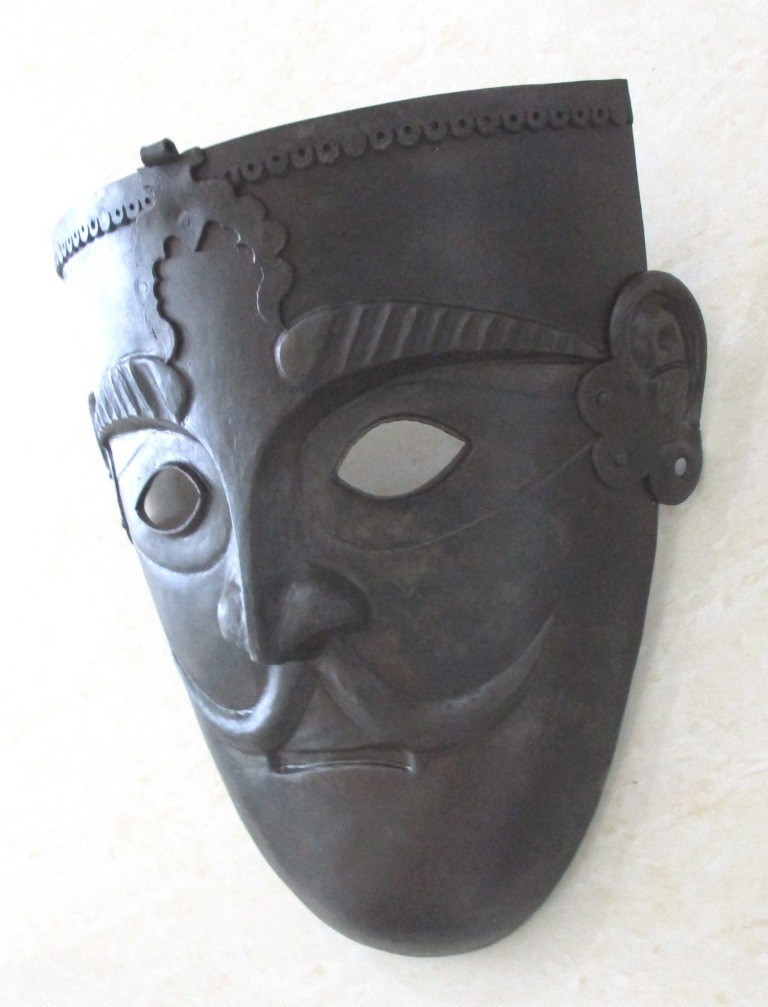 VINTAGE MASK HAND CRAFTED EMBOSSED . VINTAGE MASK HAND CRAFTED EMBOSSED .