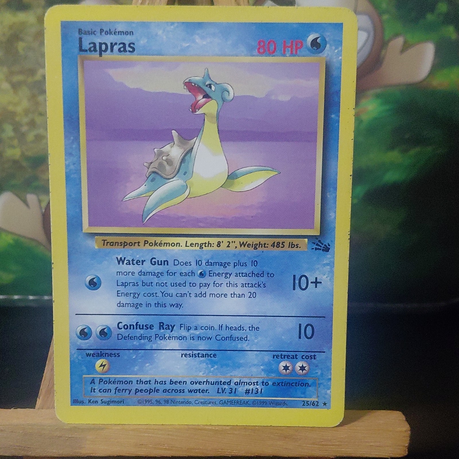 Lapras 25/62 Fossil Regular Rare Unlimited 1999 80 HP
