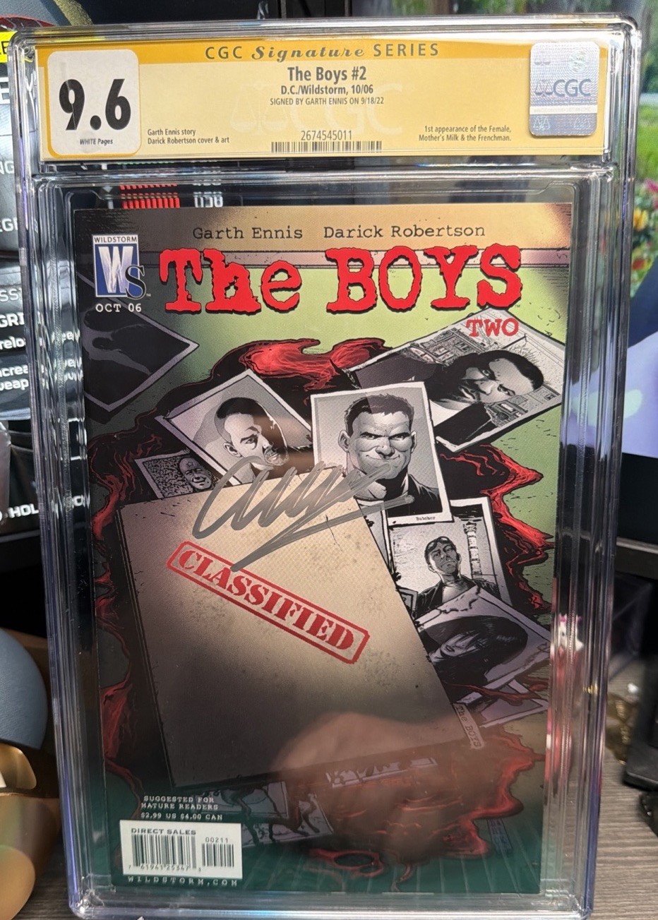 🔑Boys 2 CGC SS 9.6 Signed by Darick Robertson 1st MM, Frenchie, Kimiko 🔑Boys 2 CGC SS 9.6 Signed by Darick Robertson 1st MM, Frenchie, Kimiko