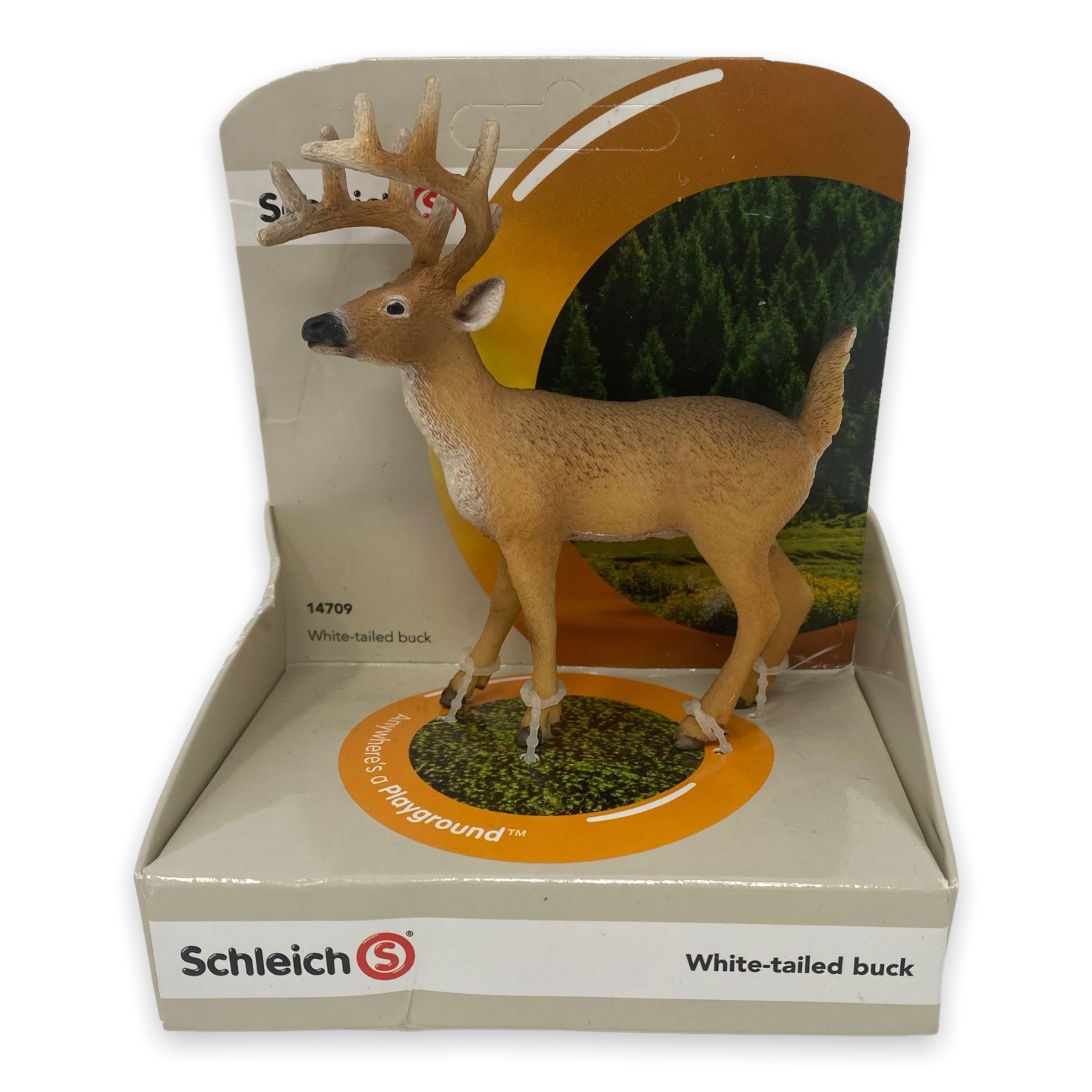 Schleich White Tailed Buck 14709 New NIP Collectible Forest Animal Figure Schleich White Tailed Buck 14709 New NIP Collectible Forest Animal Figure
