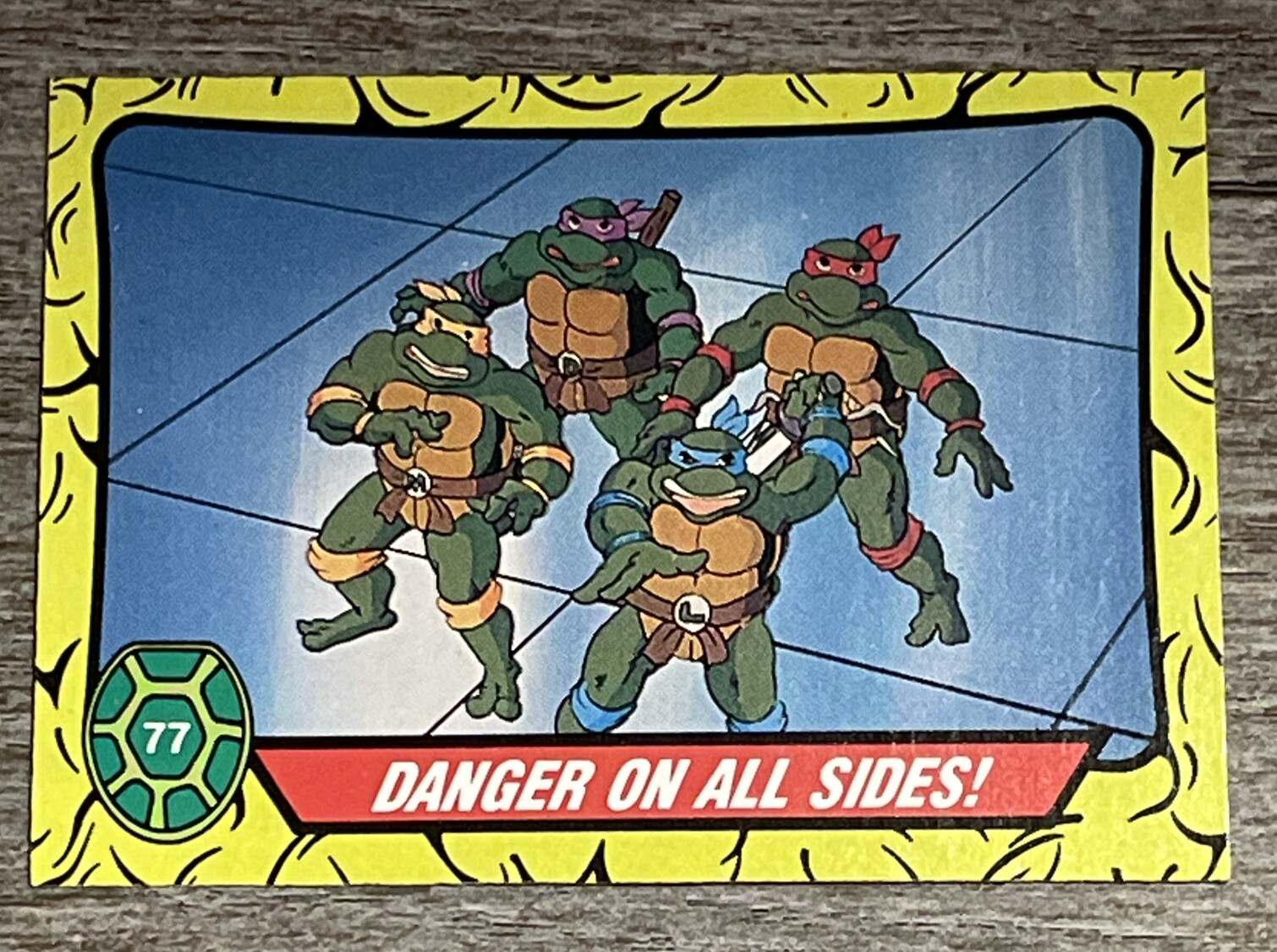 1989 O-Pee-Chee Teenage Mutant Ninja Turtles Danger On All Sides #77  *K452*