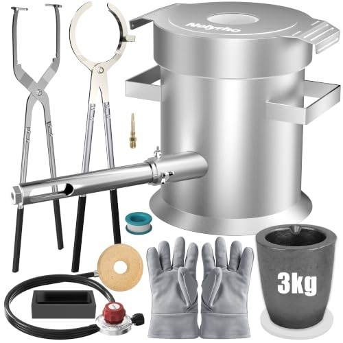 3KG Propane Melting Furnace Kit for Metal Casting & Jewelry Making 3KG Propane Melting Furnace Kit for Metal Casting & Jewelry Making