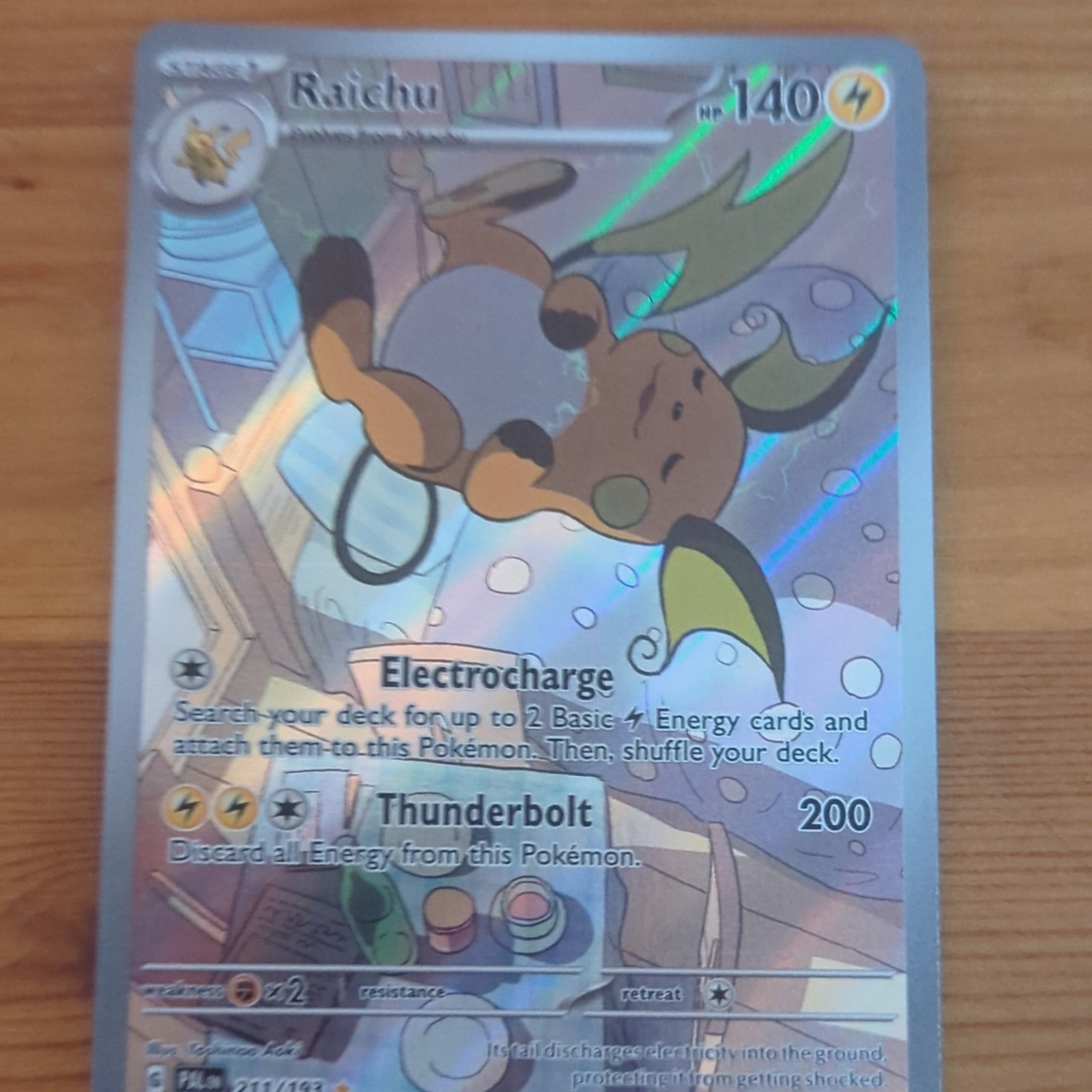 Pokémon Company Raichu 211/193 Paldea Evolved Illustration Rare Holo English
