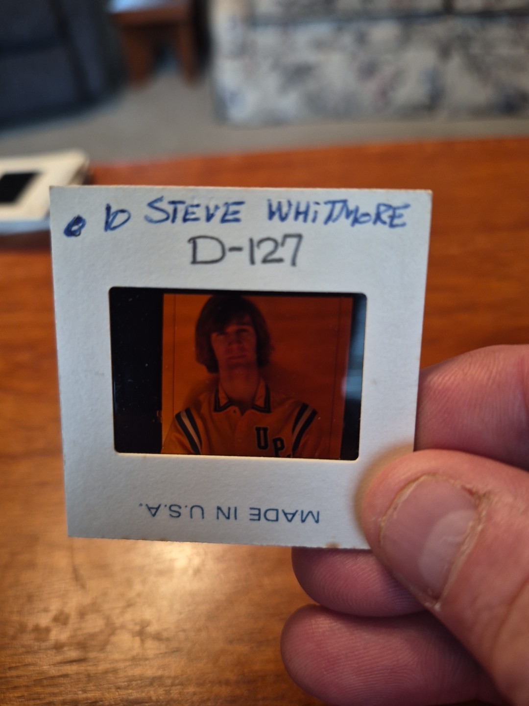 Vintage 1970\'s Steve Whitmore   UPJ Basketball  Slide 2 Inches