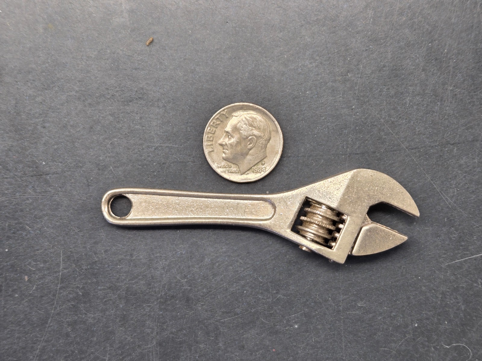 Miniature Adjustable Wrench ~ Keychain Size ~ Hong Kong