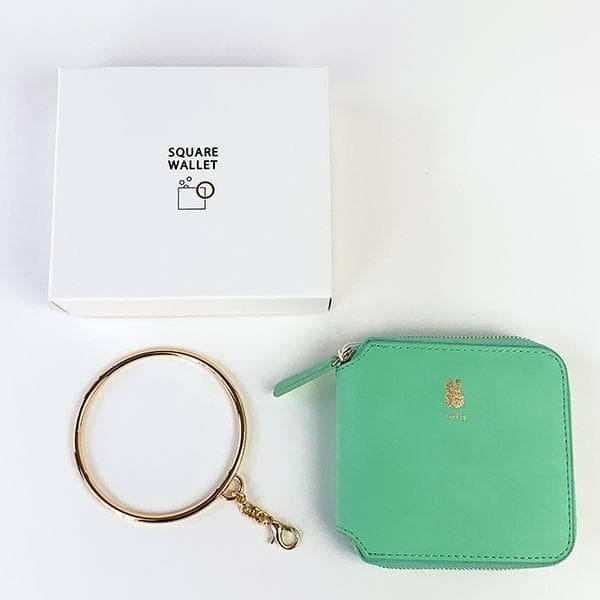 Miffy Square Wallet w/ charm 10x11.5x2cm/3.93x4.52x0.78