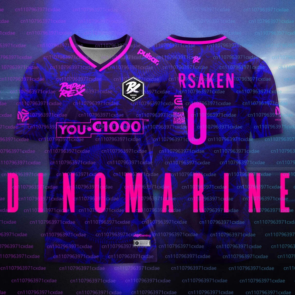 Paper Rex 2026/27 Team Jersey VCT Game Esports Club PRX Uniform Clothing Men Fas