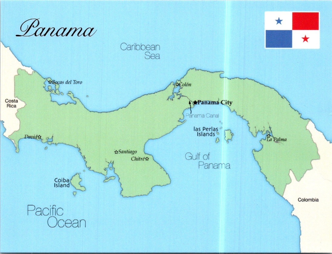 (2730) 30-5-2026 - Map of PANAMA (Central America)