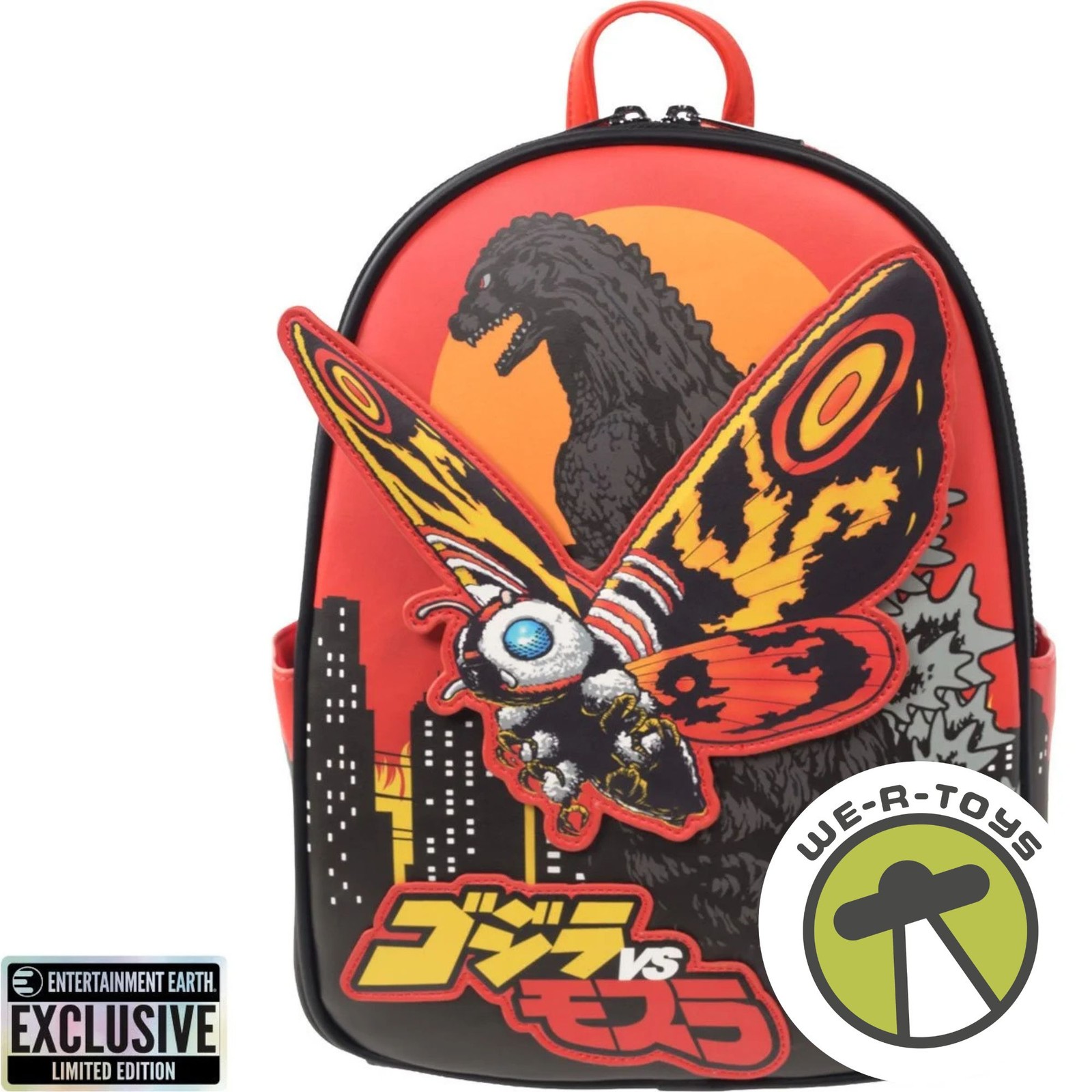 Godzilla vs. Mothra Midsize Backpack Entertainment Earth Exclusive Loungefly