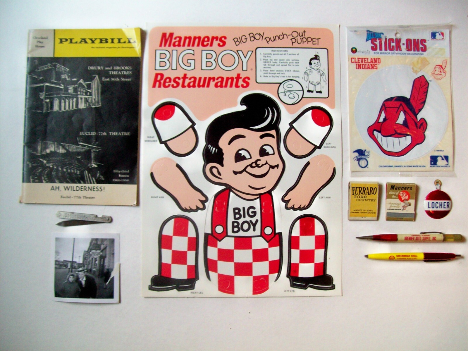 Ten Vintage 1960s/1970s Cleveland (OH) Items -Barnaby, Indians, Manners and More Ten Vintage 1960s/1970s Cleveland (OH) Items -Barnaby, Indians, Manners and More